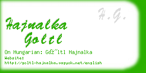 hajnalka goltl business card